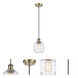 Ballston Belfast 1 Light 6 inch Antique Brass Mini Pendant Ceiling Light