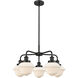 Oxford 5 Light 24.5 inch Matte Black Chandelier Ceiling Light