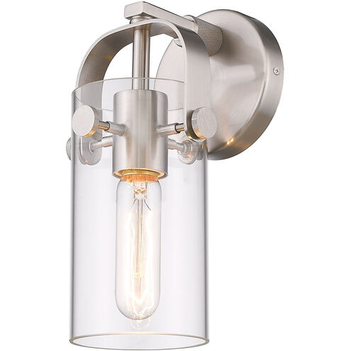 Pilaster LED 4.5 inch Brushed Satin Nickel Sconce Wall Light