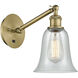 Ballston Hanover LED 6.25 inch Antique Brass Sconce Wall Light in Fishnet Glass