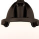 Nouveau 2 Beacon LED 10 inch Oil Rubbed Bronze Semi-Flush Mount Ceiling Light in Matte White Glass