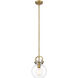 Newton Newton Sphere LED 8 inch Brushed Brass Mini Pendant Ceiling Light