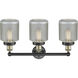 Stanton 3 Light 24 inch Black Antique Brass Bath Vanity Light Wall Light