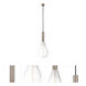 Ballston Edison LED 7 inch Brushed Satin Nickel Mini Pendant Ceiling Light
