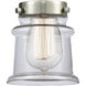 Nouveau 2 Canton 1 Light 5.25 inch Matte Black Mini Pendant Ceiling Light in Incandescent, Clear