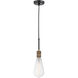 Restoration Ellis LED 3.75 inch Black Antique Brass Mini Pendant Ceiling Light