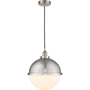 Edison Hampden LED 13 inch Brushed Satin Nickel Pendant Ceiling Light