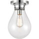 Genesis LED 7.88 inch Polished Chrome Flush Mount Ceiling Light