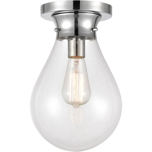 Genesis LED 7.88 inch Polished Chrome Flush Mount Ceiling Light
