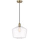 Edison Cindyrella LED 12 inch Antique Brass Mini Pendant Ceiling Light