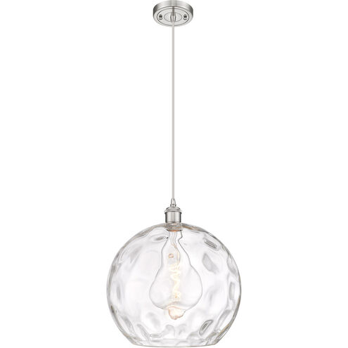 Ballston Athens Water Glass LED 14 inch Brushed Satin Nickel Pendant Ceiling Light