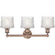 Niagra 3 Light 24.5 inch Antique Copper Bath Vanity Light Wall Light