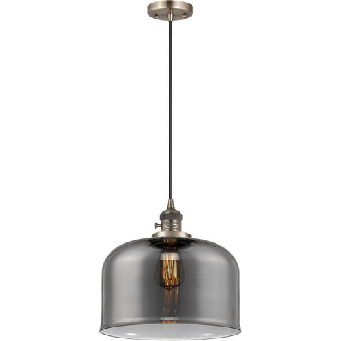 Franklin Restoration Bell 1 Light 12 inch Antique Brass Mini Pendant Ceiling Light