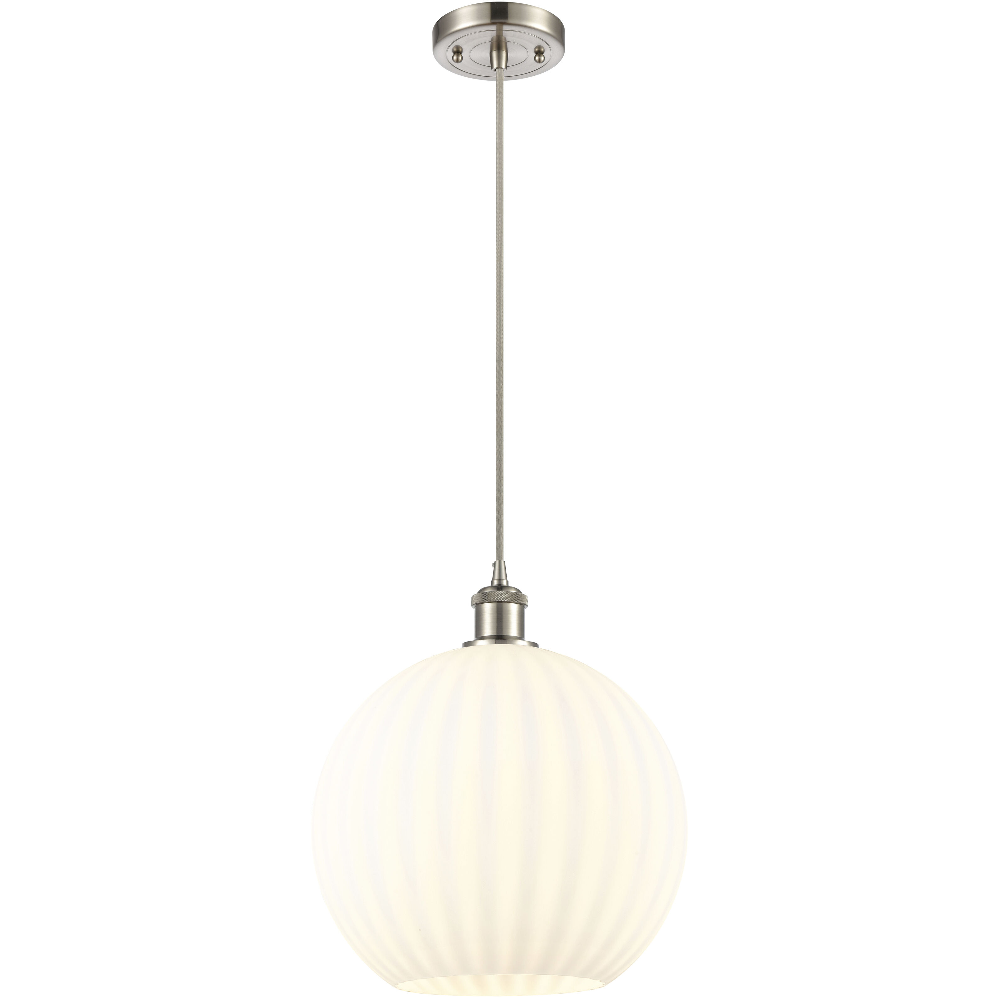 Ballston White Venetian 1 Light 12.00 inch Pendant