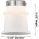 Franklin Restoration Small Canton Matte White Glass, Franklin Restoration