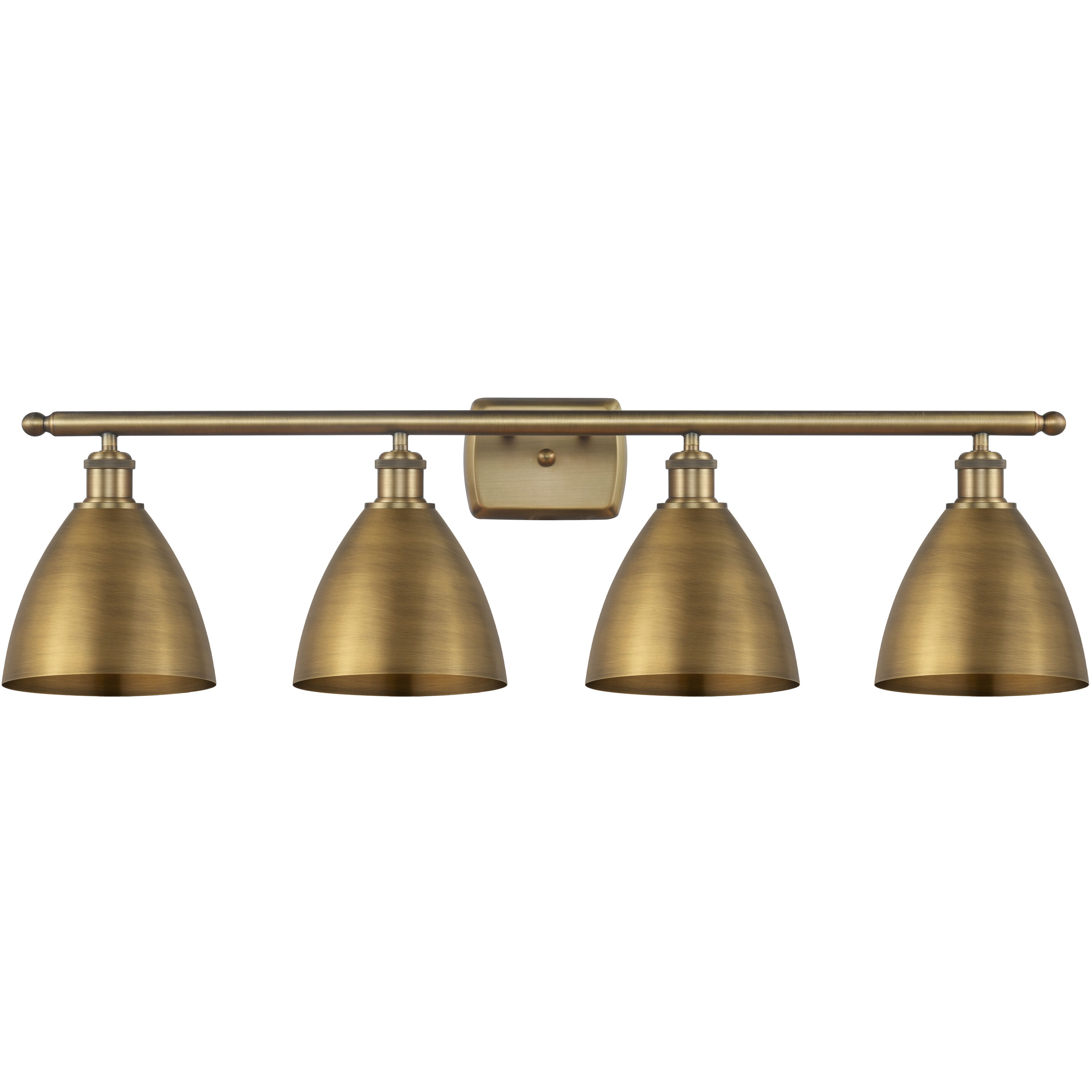 Ballston Dome 4 Light 38 inch Brushed Brass Bath Vanity Light Wall Light