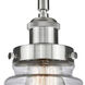 Canton 3 Light 17 inch Satin Nickel Flush Mount Ceiling Light in Seedy