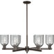 Arcadia Caledonia 6 Light 35 inch Oil Rubbed Bronze Chandelier Ceiling Light