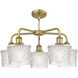 Niagra 5 Light 24.5 inch Brushed Brass Chandelier Ceiling Light