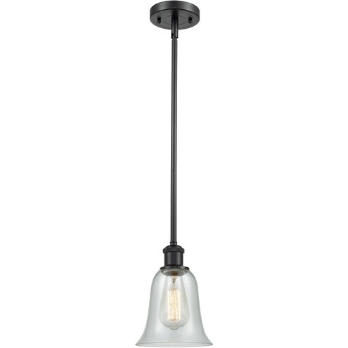 Ballston Hanover 1 Light 6.25 inch Matte Black Pendant Ceiling Light in Fishnet Glass, Ballston