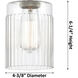 Ballston Hadley LED 26 inch Oil Rubbed Bronze Bath Vanity Light Wall Light in Clear Glass, Ballston