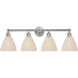 Edison Bristol Natural 4 Light 34.50 inch Bathroom Vanity Light