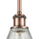 Ballston Conesus LED 6 inch Antique Copper Pendant Ceiling Light, Ballston