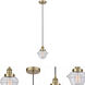 Edison Oxford LED 8 inch Antique Brass Mini Pendant Ceiling Light