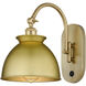 Adirondack 1 Light 8.13 inch Satin Gold Sconce Wall Light
