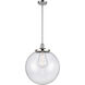 Franklin Restoration Beacon 1 Light 16 inch Polished Chrome Pendant Ceiling Light in Incandescent, Seedy