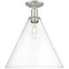 Arcadia Berkshire Glass 1 Light 16.00 inch Semi-Flush Mount