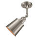 Franklin Restoration Addison LED 5 inch Brushed Satin Nickel Semi-Flush Mount Ceiling Light, Franklin Restoration