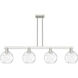 Arcadia Athens Water Glass Island Light Ceiling Light in Brushed Satin Nickel