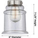 Nouveau Canton 3 Light 24 inch Black Polished Nickel Bath Vanity Light Wall Light in Seedy Glass, Nouveau