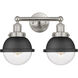 Hampden 2 Light 16.25 inch Brushed Satin Nickel Bath Vanity Light Wall Light