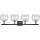 Ballston Deco Swirl LED 36 inch Black Antique Brass Bath Vanity Light Wall Light, Ballston