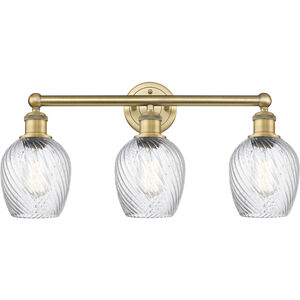 Salina 3 Light 23 inch Brushed Brass Bath Vanity Light Wall Light