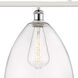 Ballston Ballston Dome LED 50.25 inch White and Polished Chrome Island Light Ceiling Light in Clear Glass