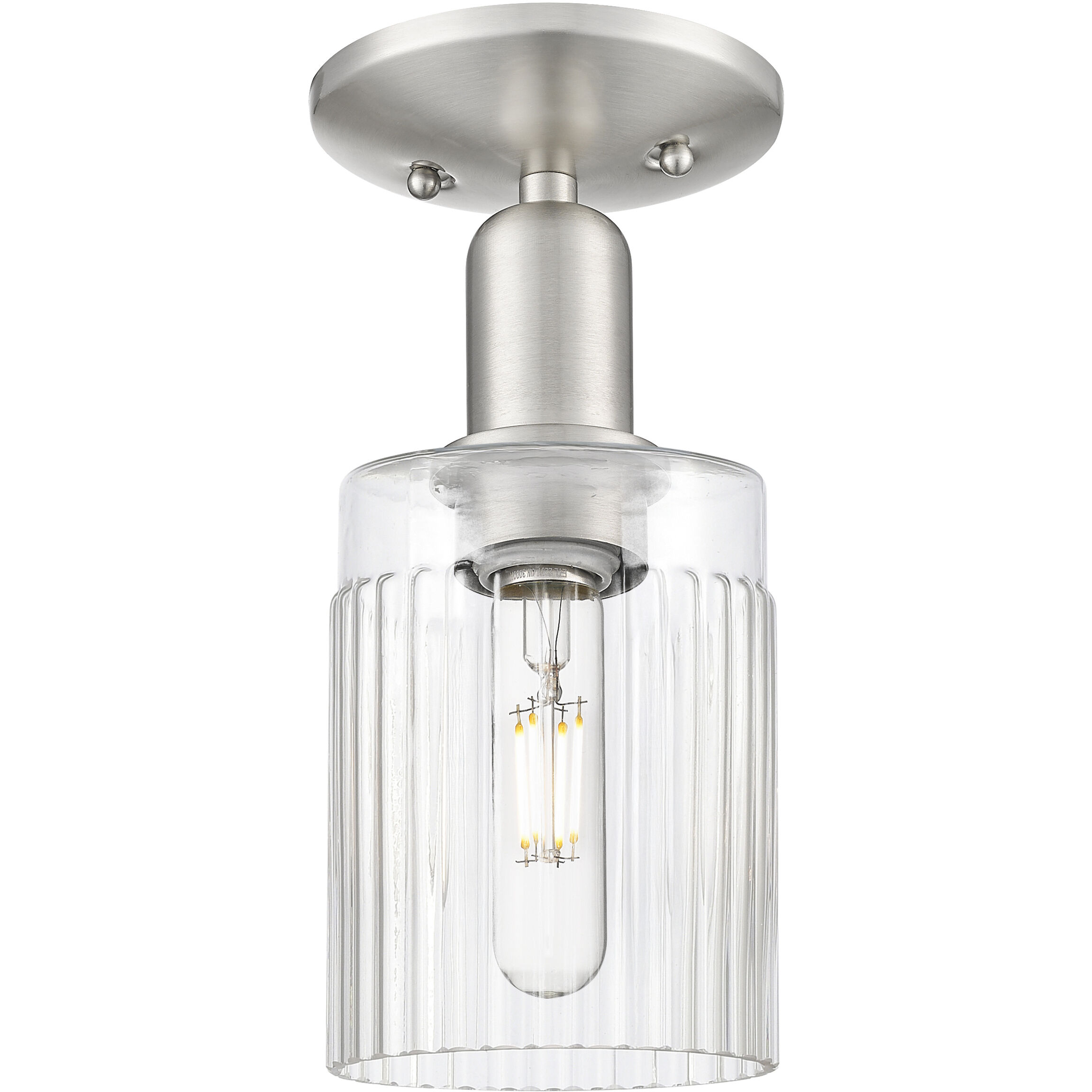 Arcadia Hadley 1 Light 4.88 inch Semi-Flush Mount