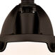 Nouveau 2 Small Canton 1 Light 5 inch Oil Rubbed Bronze Semi-Flush Mount Ceiling Light in Matte White Glass