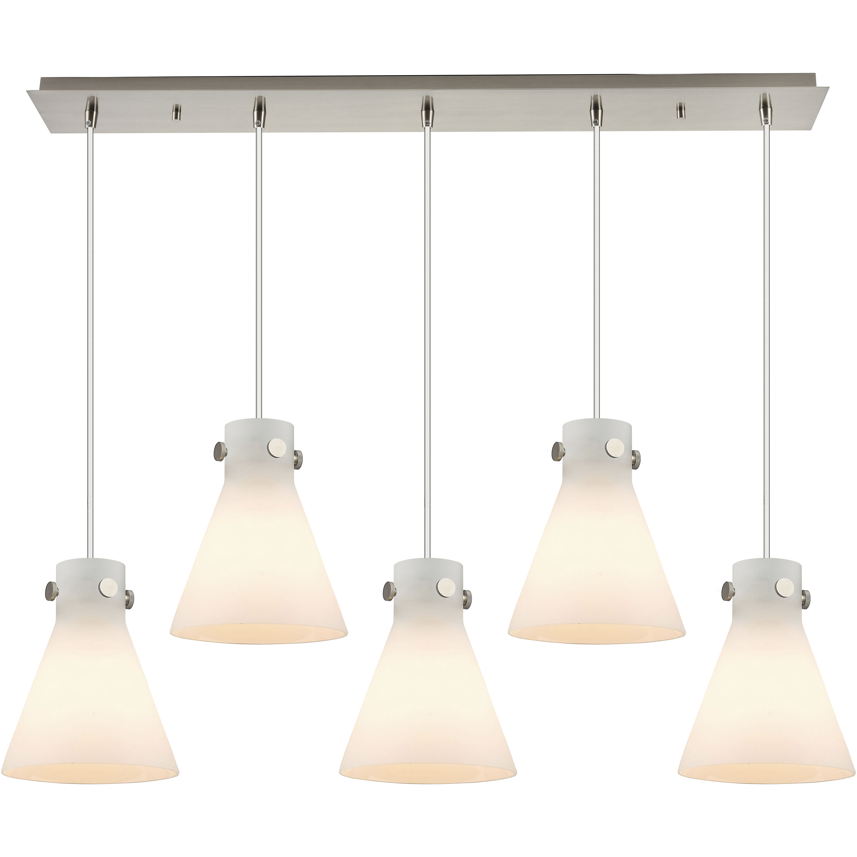 Newton Cone 5 Light 39.75 inch Island Light