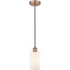 Edison Clymer LED 4 inch Antique Copper Mini Pendant Ceiling Light