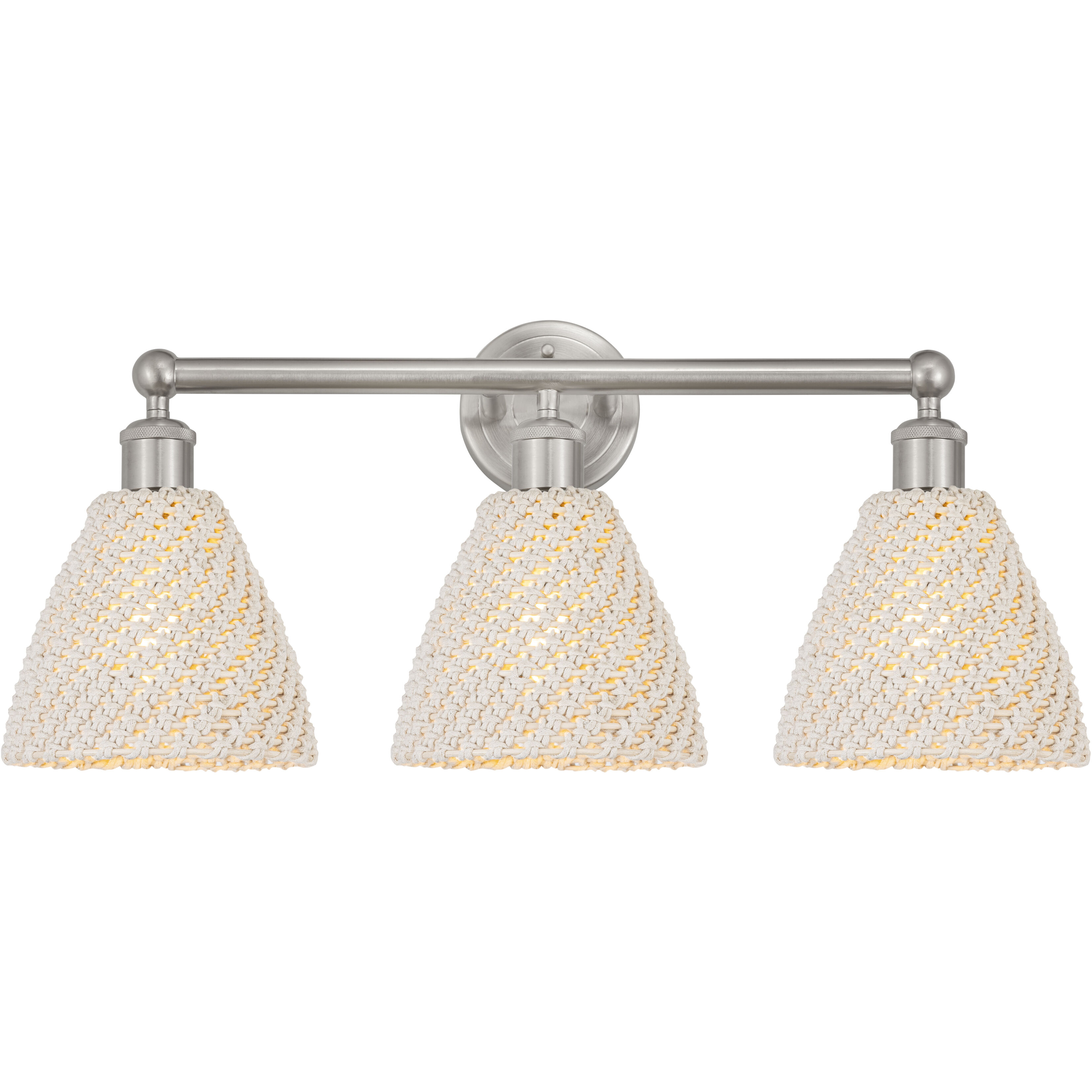 Edison Bristol Natural 3 Light 25.50 inch Bathroom Vanity Light