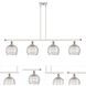 Ballston Deco Swirl LED 48 inch White and Polished Chrome Island Light Ceiling Light, Ballston