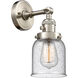 Franklin Restoration Small Bell LED 5 inch Brushed Satin Nickel Sconce Wall Light, Franklin Restoration