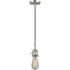 Franklin Restoration Bare Bulb 1 Light 2 inch Brushed Satin Nickel Mini Pendant Ceiling Light in Incandescent