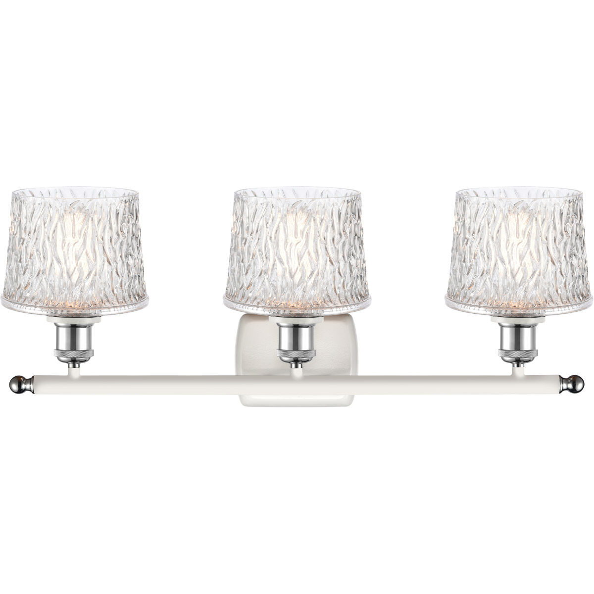 Ballston Niagra LED 26 inch White and Polished Chrome Bath Vanity Light Wall Light, Ballston