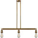 Franklin Restoration Bare Bulb 3 Light 38.25 inch Island Light