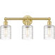 Cobbleskill 3 Light 23 inch Satin Gold Bath Vanity Light Wall Light in Deco Swirl
