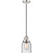 Franklin Restoration Bell 1 Light 5 inch Polished Nickel Mini Pendant Ceiling Light in Incandescent, Seedy